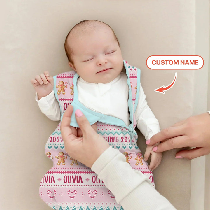 Gingerbread the Pink Custom Name Sleep Bag , Gingerbread the Pink Custom Name Sleep Bag - XS / 0.5 TOG