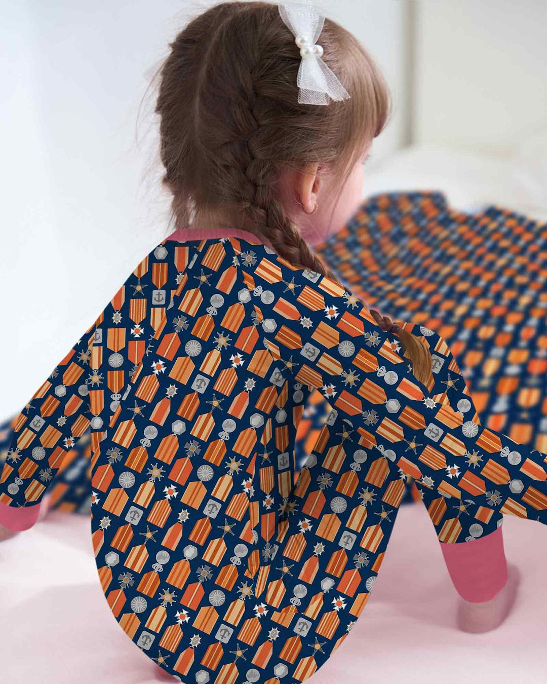 Gerippte Babykleidung mit individuellem Foto - Weich &amp; Skizzenhaft