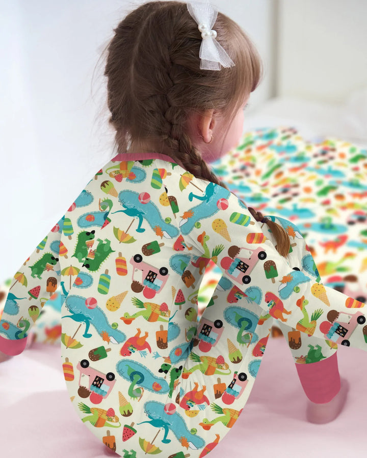 Dino Summer Splash Bamboo Convertible Zippy