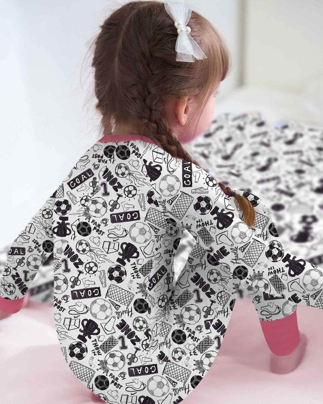 Gerippte Babykleidung mit individuellem Foto - Weich &amp; Skizzenhaft