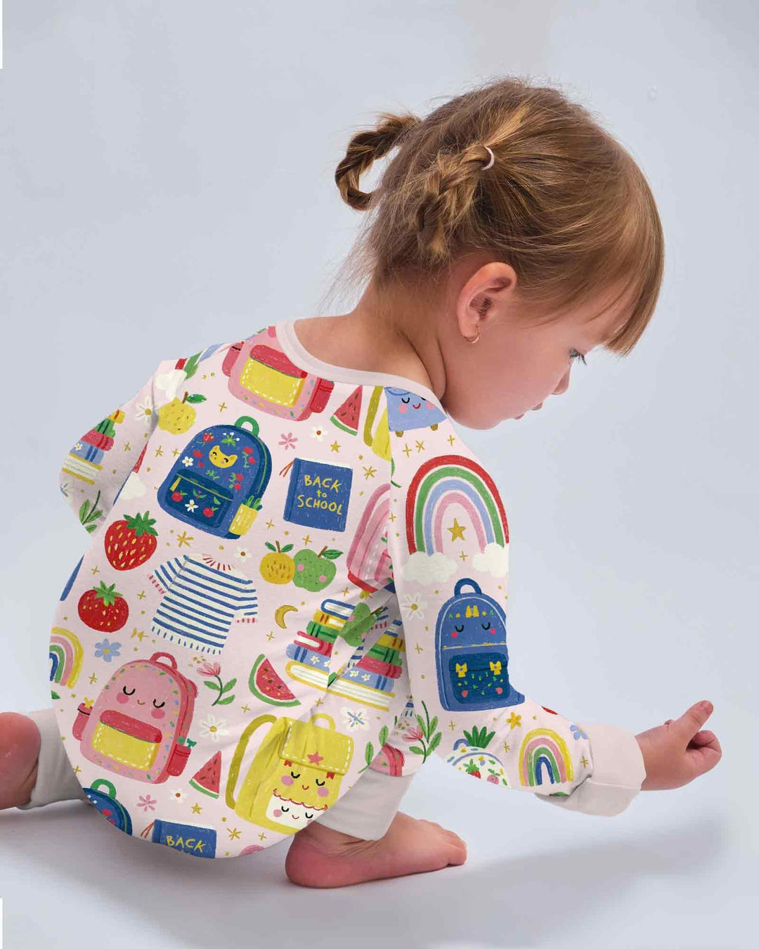 Gerippte Babykleidung mit individuellem Foto - Weich &amp; Skizzenhaft