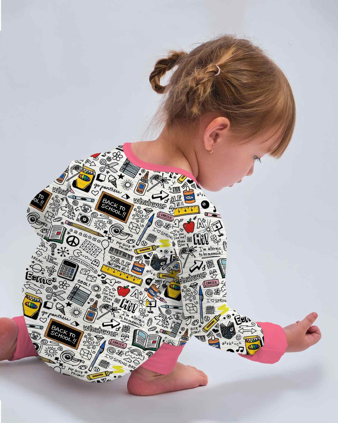 Gerippte Babykleidung mit individuellem Foto - Weich &amp; Skizzenhaft