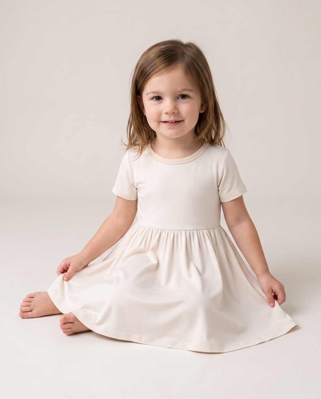 Solid Color Bamboo Twirl Dress