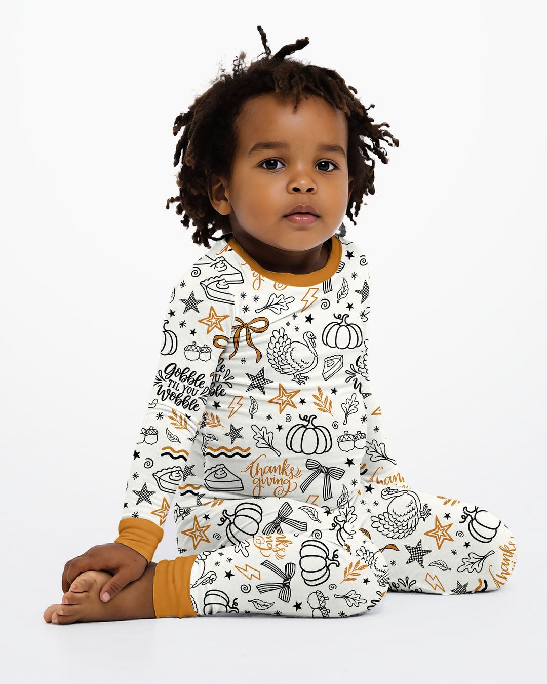 Cute Coquette Fal Bamboo Two Piece Long Sleeve Pajama Set