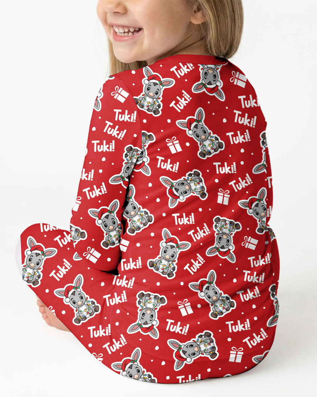 Tuki Tuki Donkey Bamboo Two Piece Long Sleeve Pajama Set