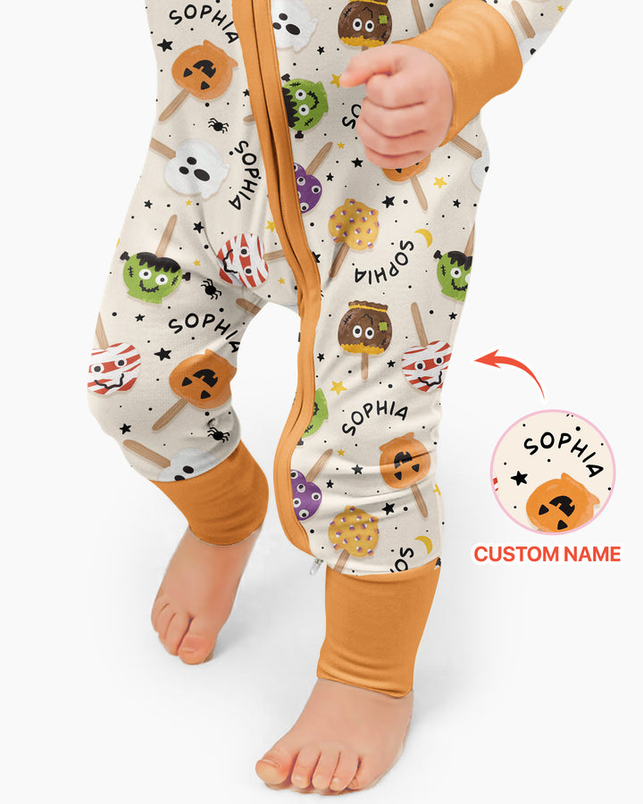 Custom Name Halloween Treats Bamboo Convertible Zippy