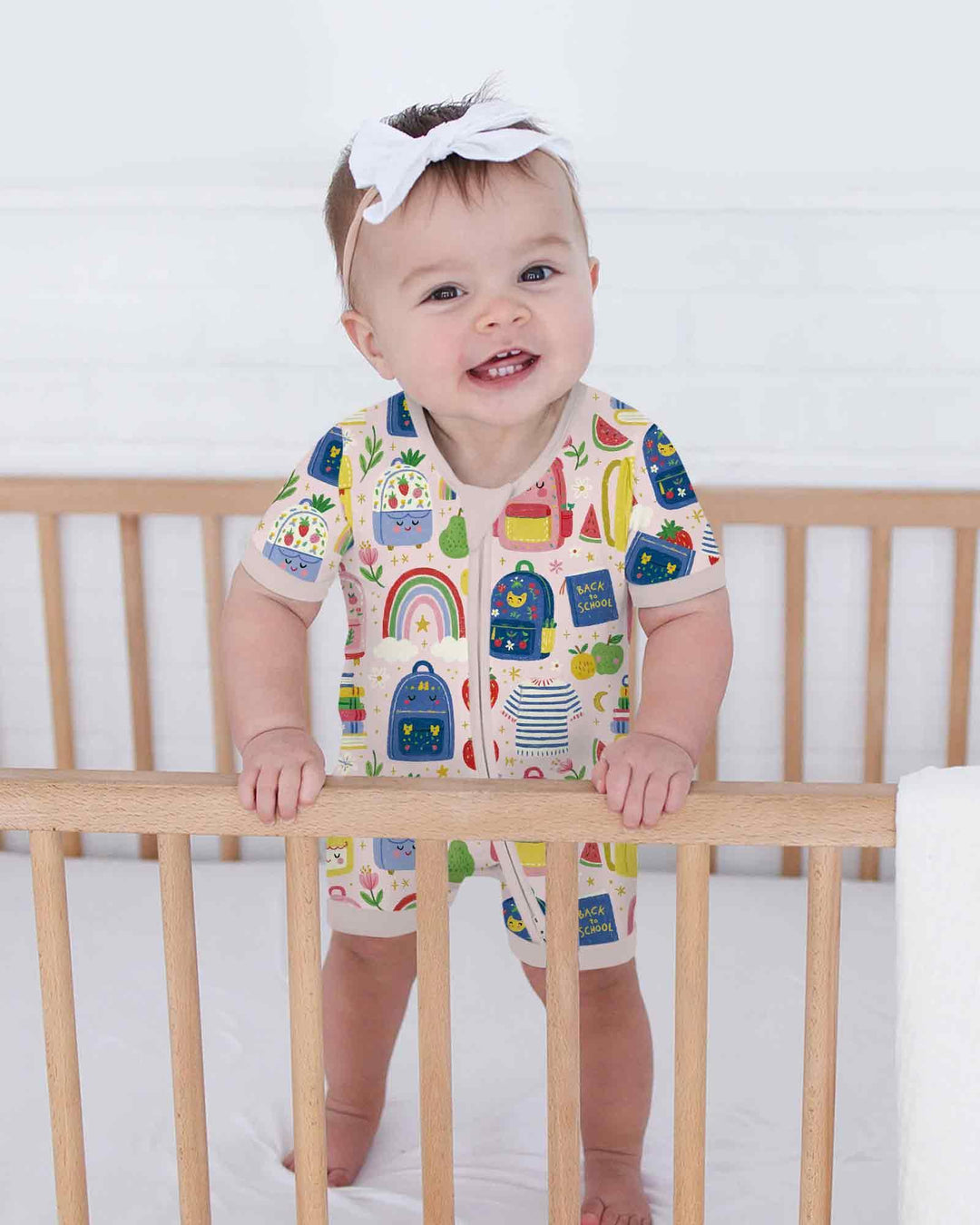 Sweet Rainbow School Adventure Days Bamboo Shorty Zippy