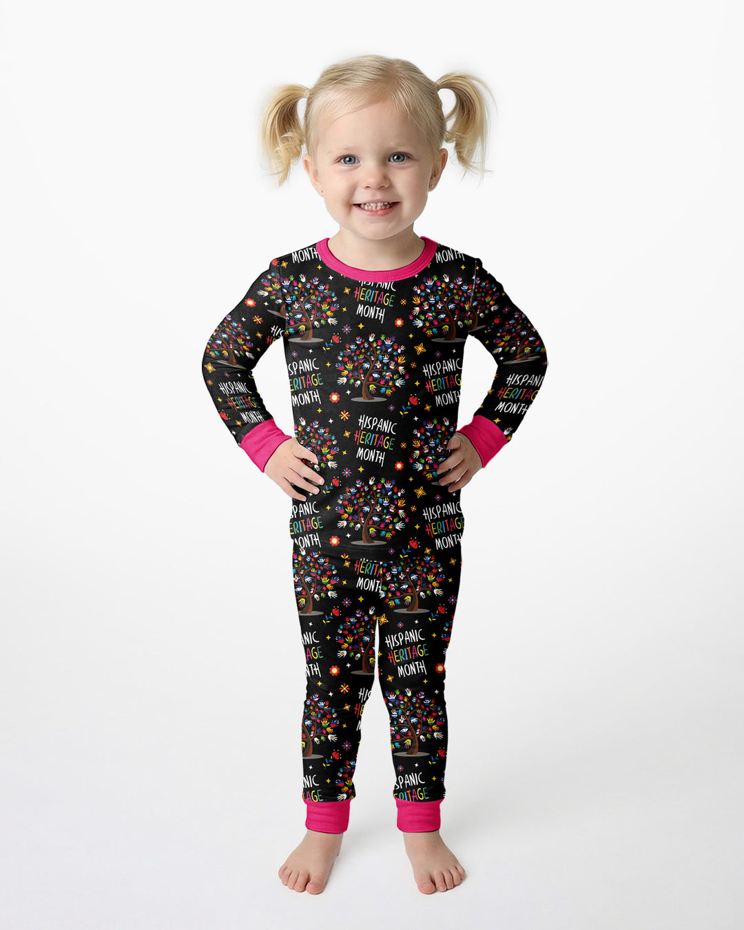 Little Heritage Roots Bamboo Two Piece Long Sleeve Pajama Set