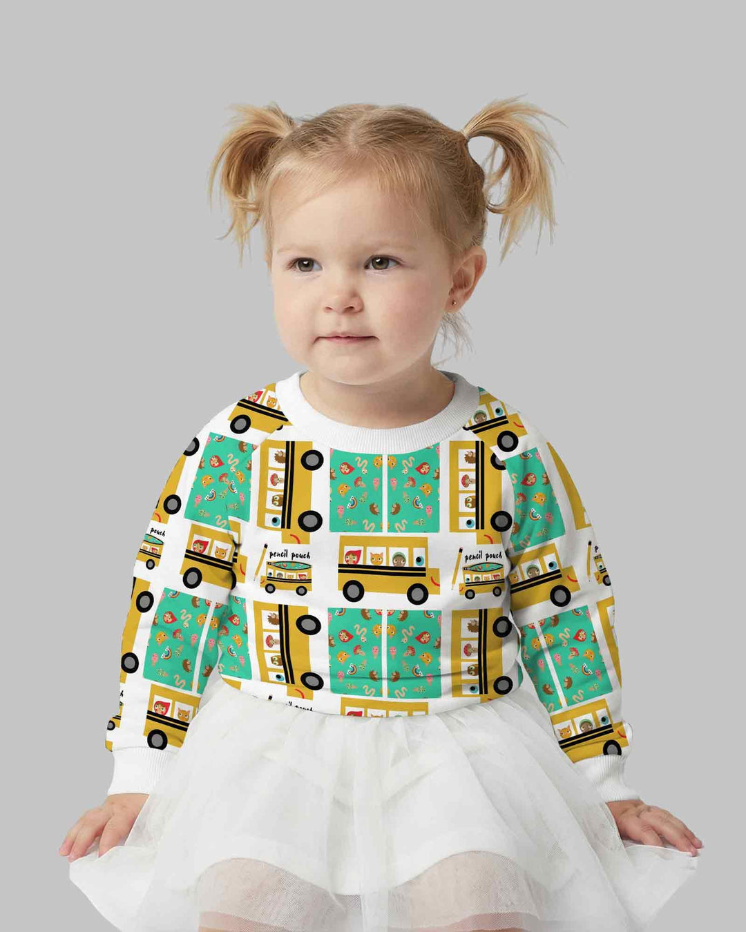 School Bus Adventures Bamboo Crewneck Sweatshirt