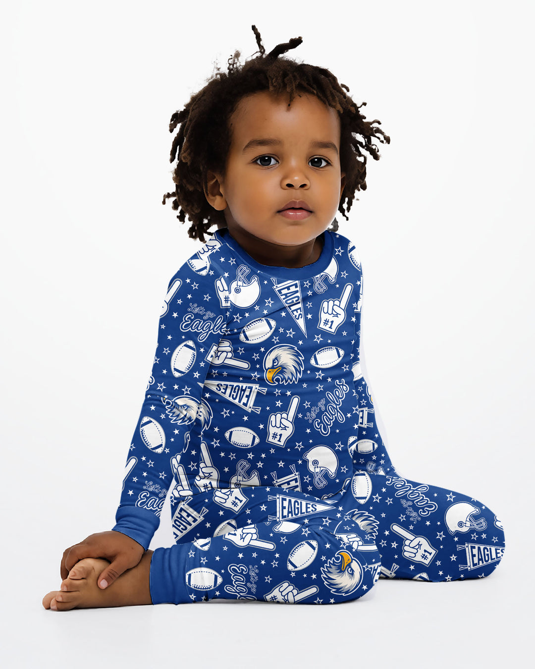Let's go Eagles Bamboo Two Piece Long Sleeve Pajama Set