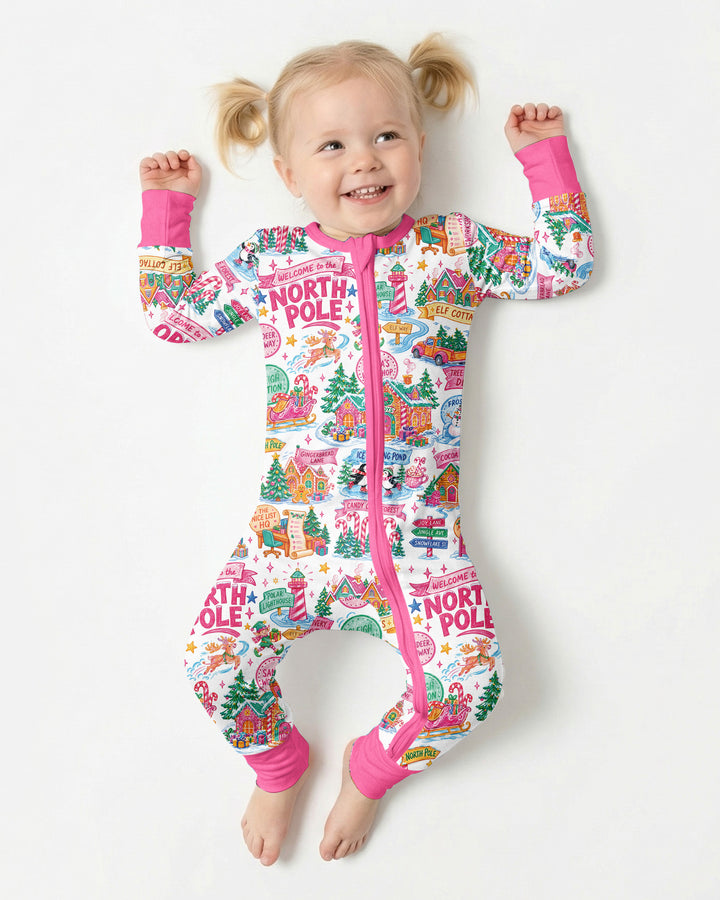 Retro North Pole Bamboo Convertible Zippy