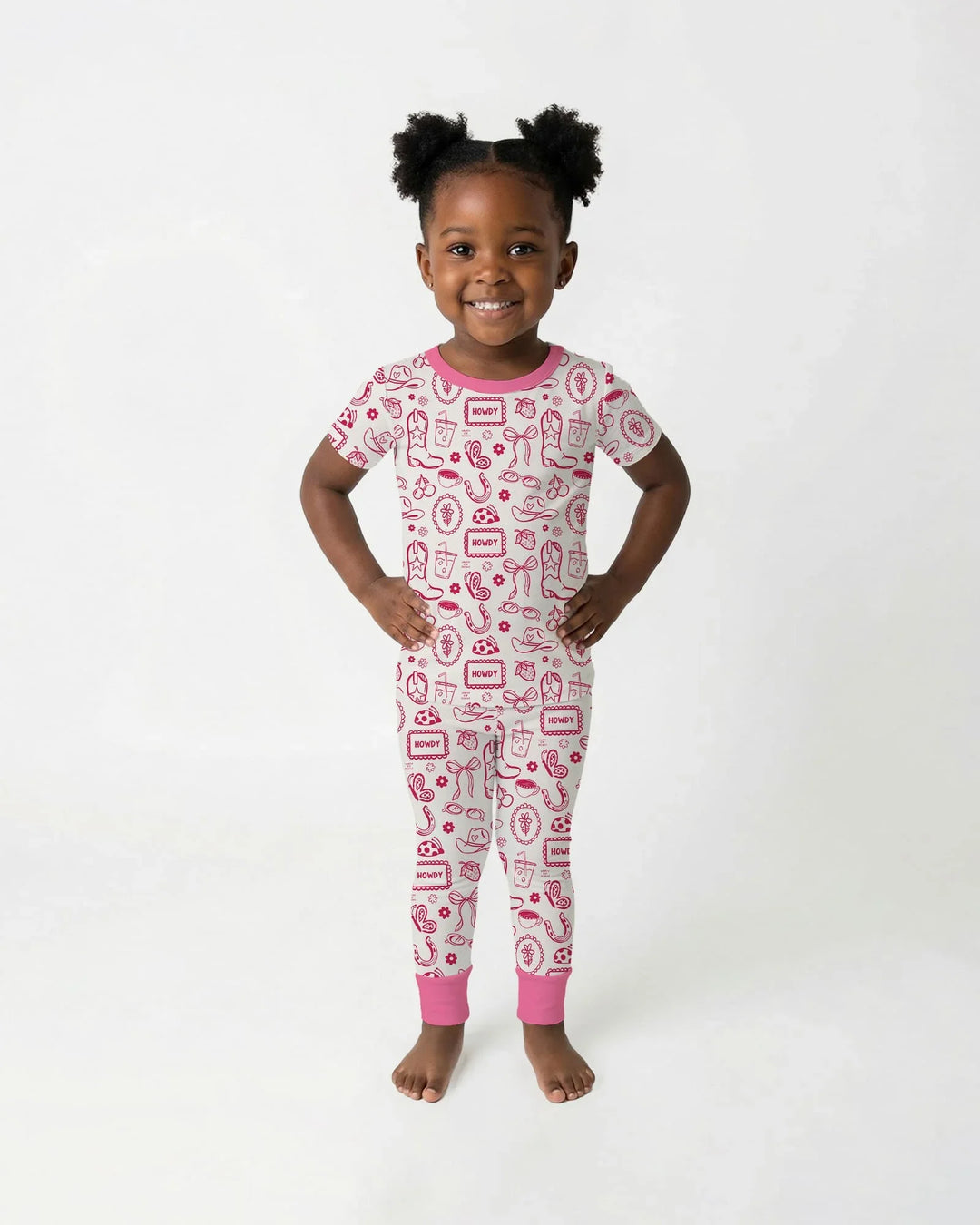Zweiteiliges, kurzärmliges Pyjama-Set mit Marienkäfern