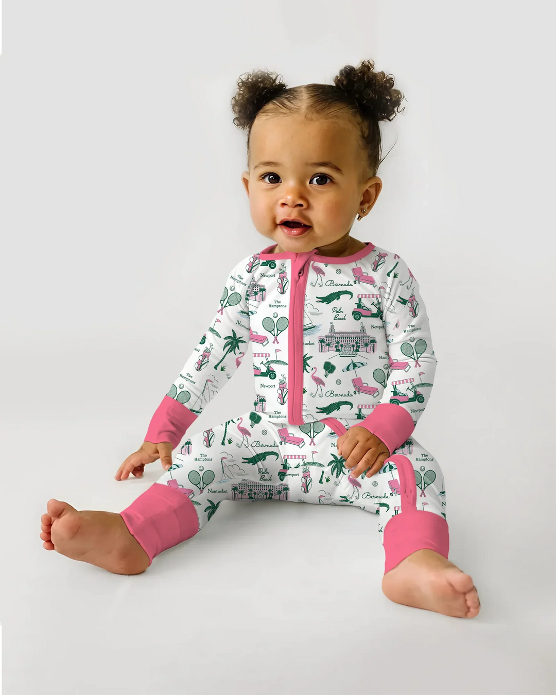 Preppy Palm Getaway Bamboo Convertible Zippy