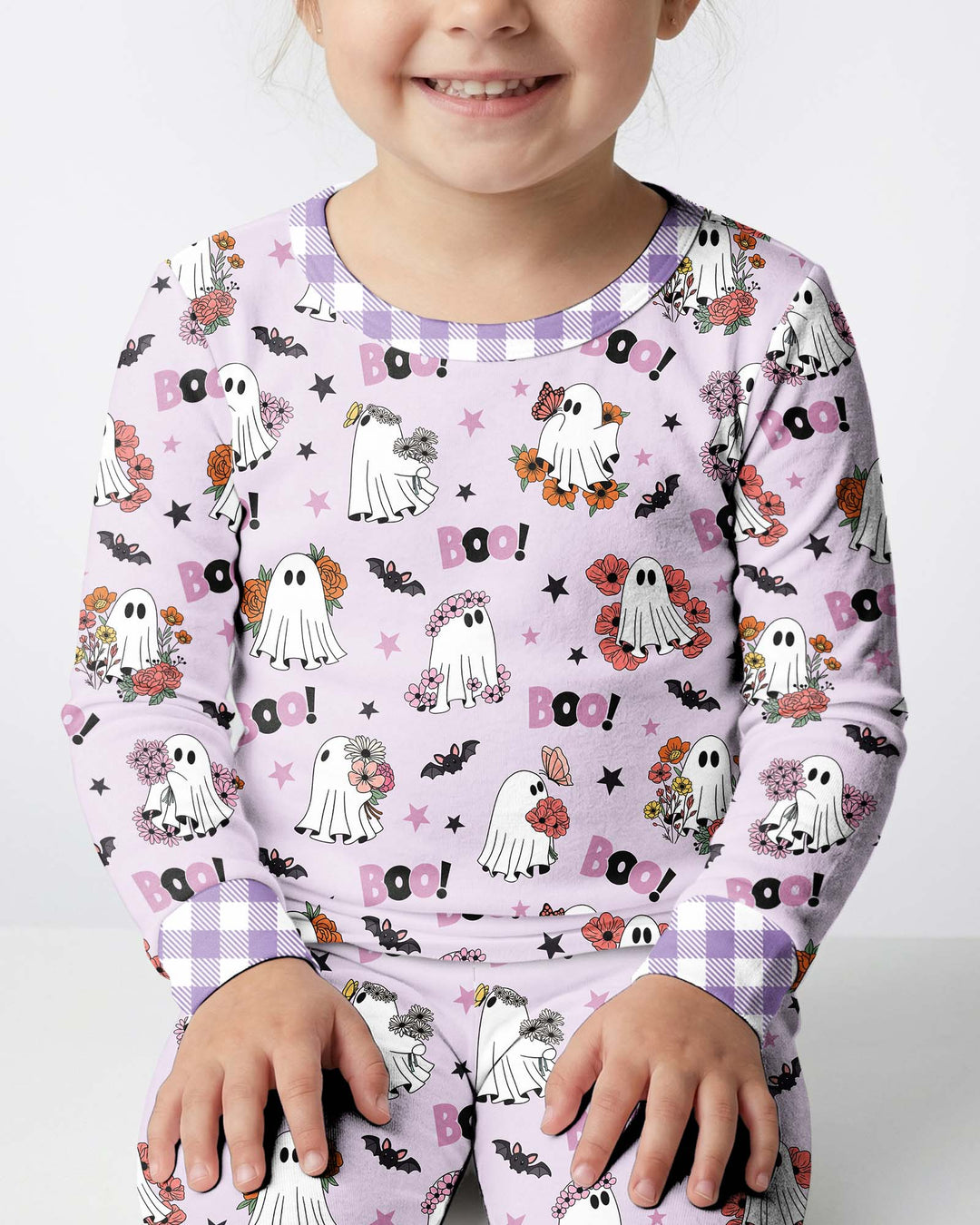 Blooming Boo Crew Bamboo Two Piece Long Sleeve Pajama Set