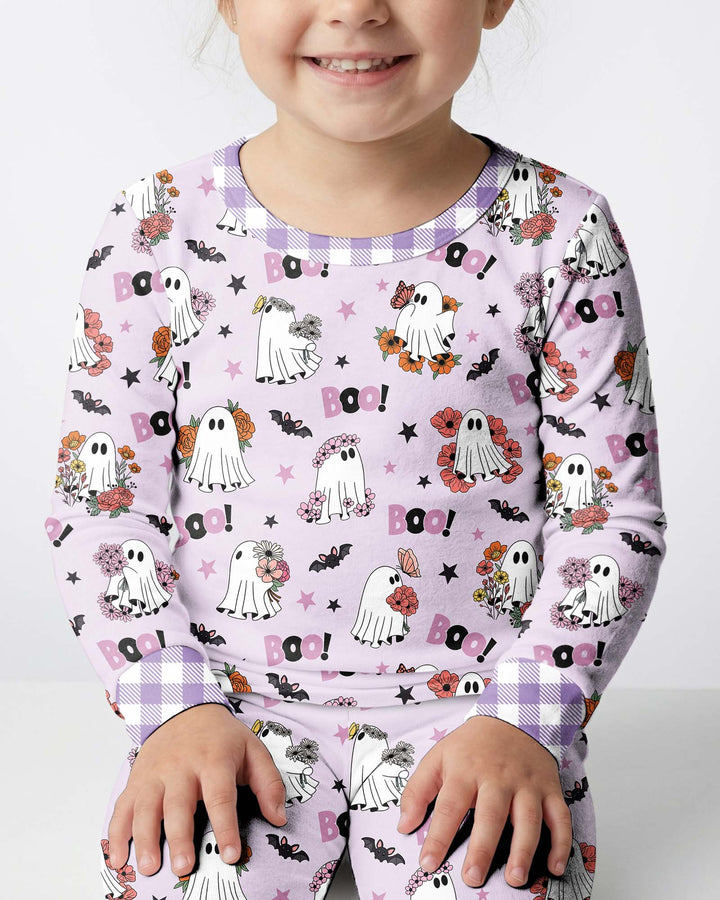 Blooming Boo Crew Bamboo Two Piece Long Sleeve Pajama Set