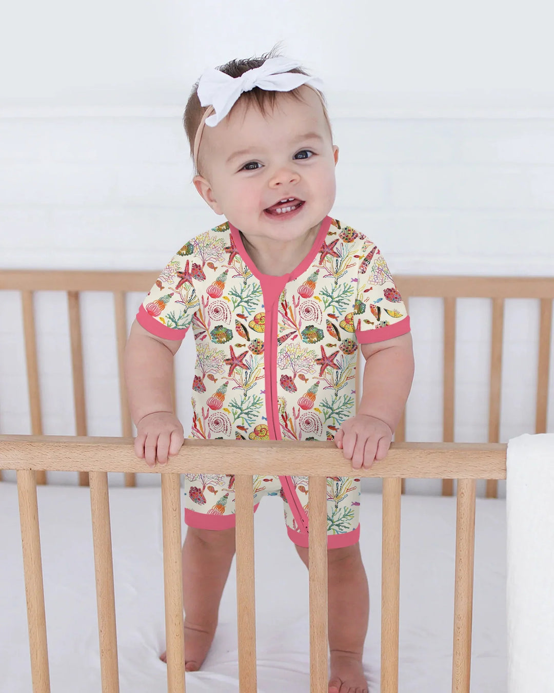 Tropical Reef Whimsy Bamboo Shorty Zippy