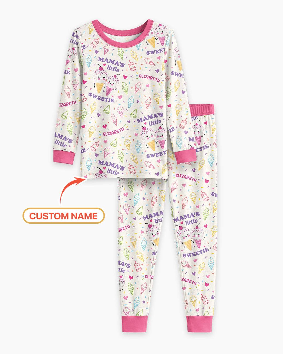 Mama's Little Sweetie Bamboo Two Piece Long Sleeve Pajama Set