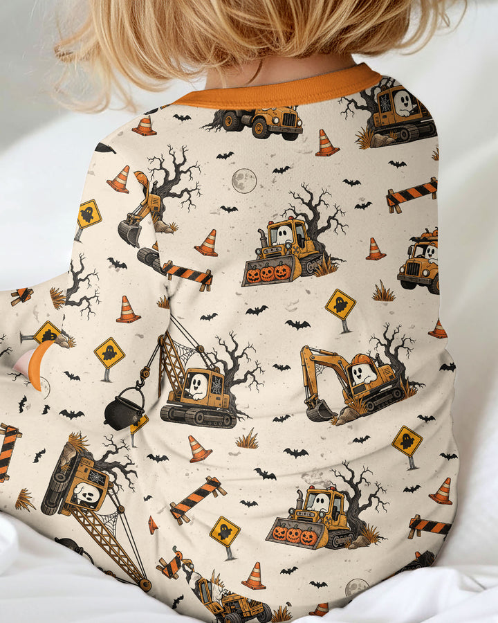 Halloween Construction Crew Ghost Bamboo Convertible Zippy