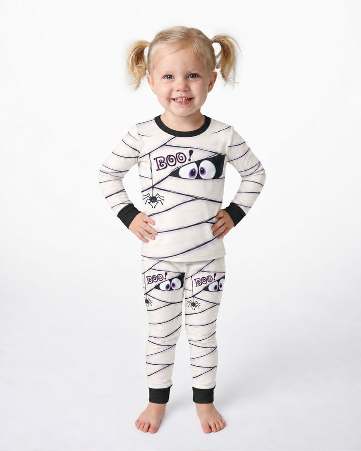 Little Mummy Halloween Bamboo Two Piece Long Sleeve Pajama Set
