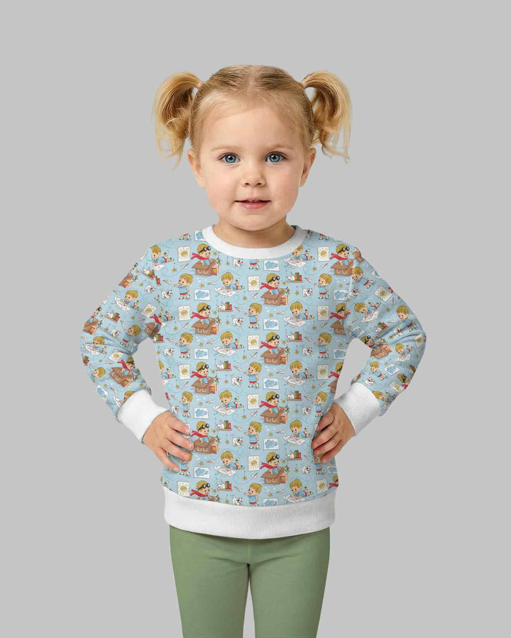 Tiny Explorer Tales Bamboo Crewneck Sweatshirt