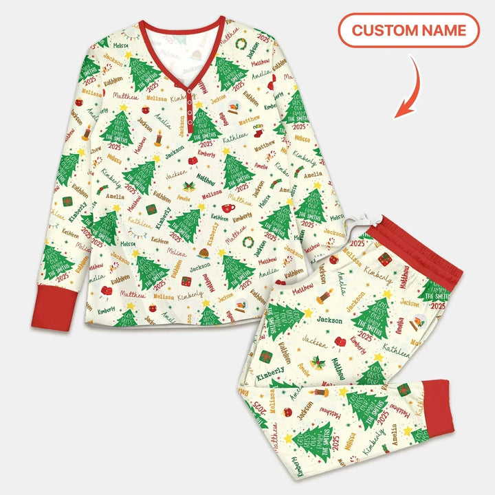 God Bless Our Family Custom Name Women Pajama Set , God Bless Our Family Custom Name Women Pajama Set - Only Shirt / S