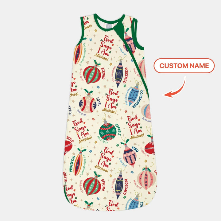 God Says I Am Joyful Christmas Sleep Bag For Baby , God Says I Am Joyful Christmas Sleep Bag For Baby - XS / 0.5 TOG