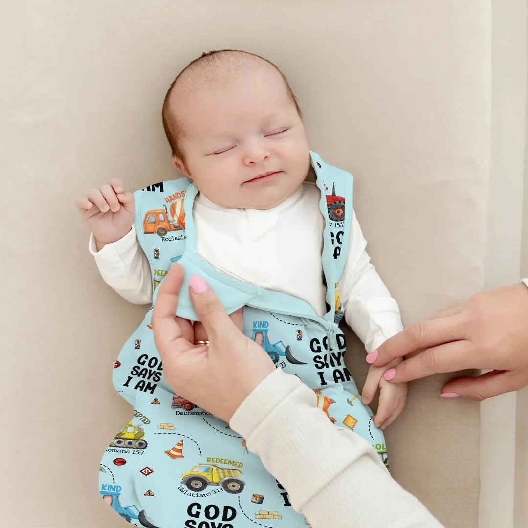 God Says I Am Sleep Bag 1.0 TOG , God Says I Am Sleep Bag 1.0 TOG - XS / White