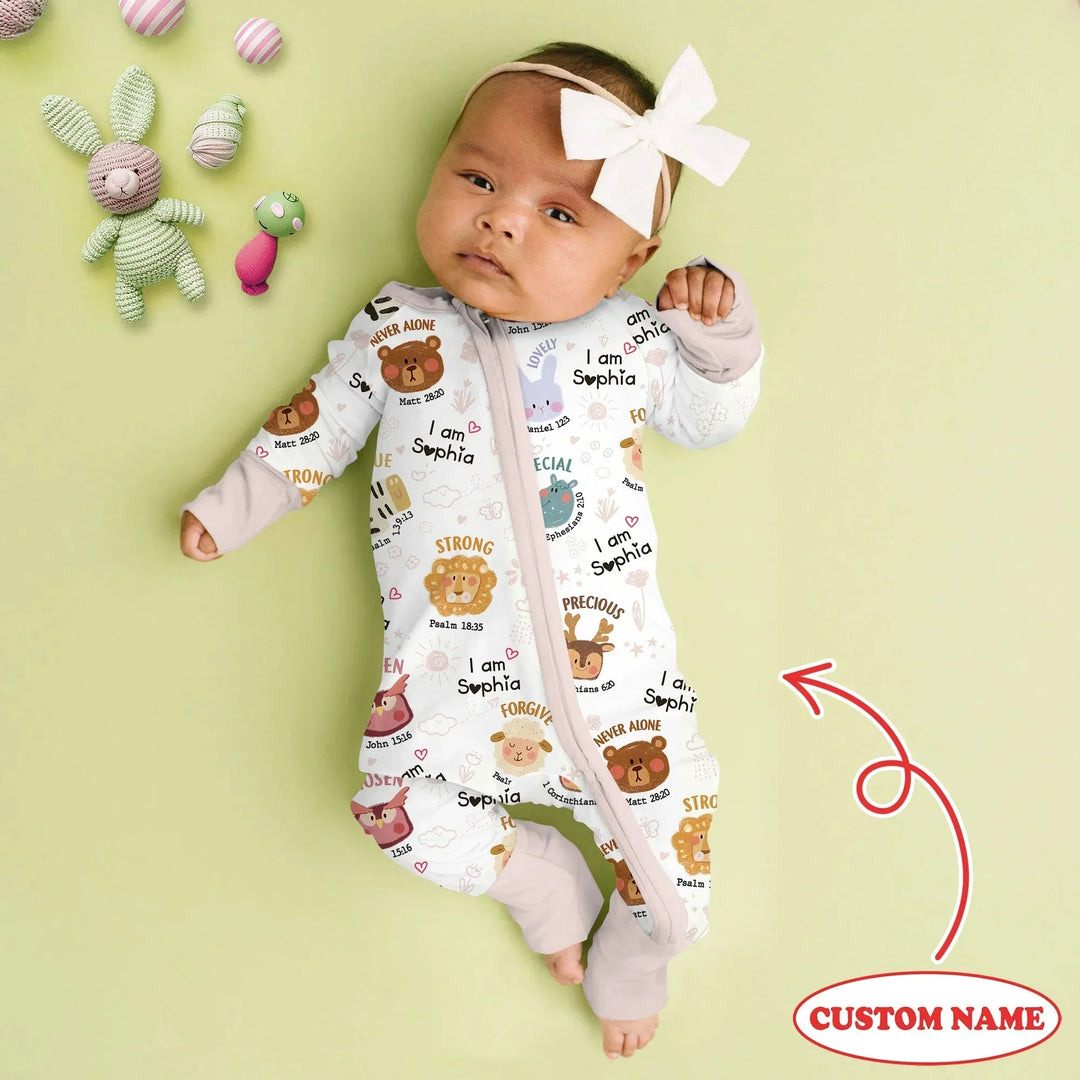 God’s Little Zoo Custom Name Convertible Zippy , God’s Little Zoo Custom Name Convertible Zippy - 0-3M