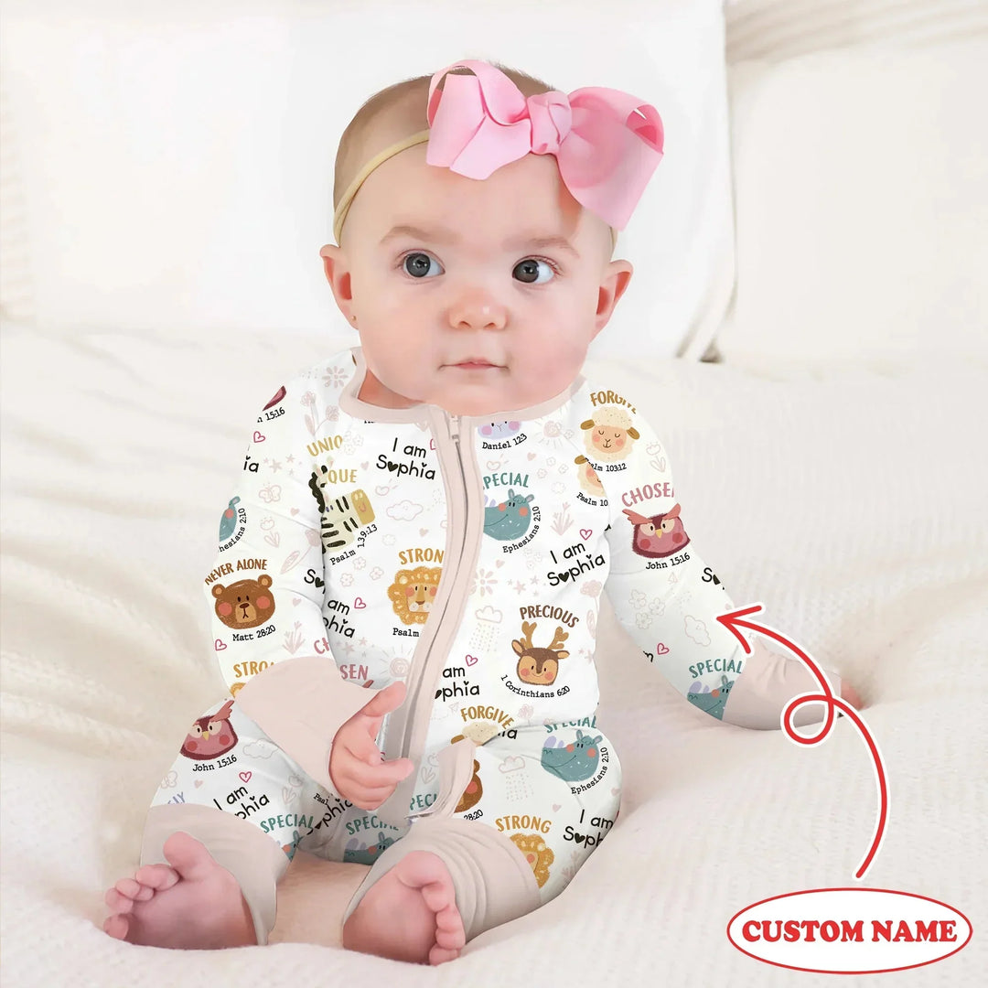 God’s Little Zoo Custom Name Convertible Zippy , God’s Little Zoo Custom Name Convertible Zippy - 0-3M