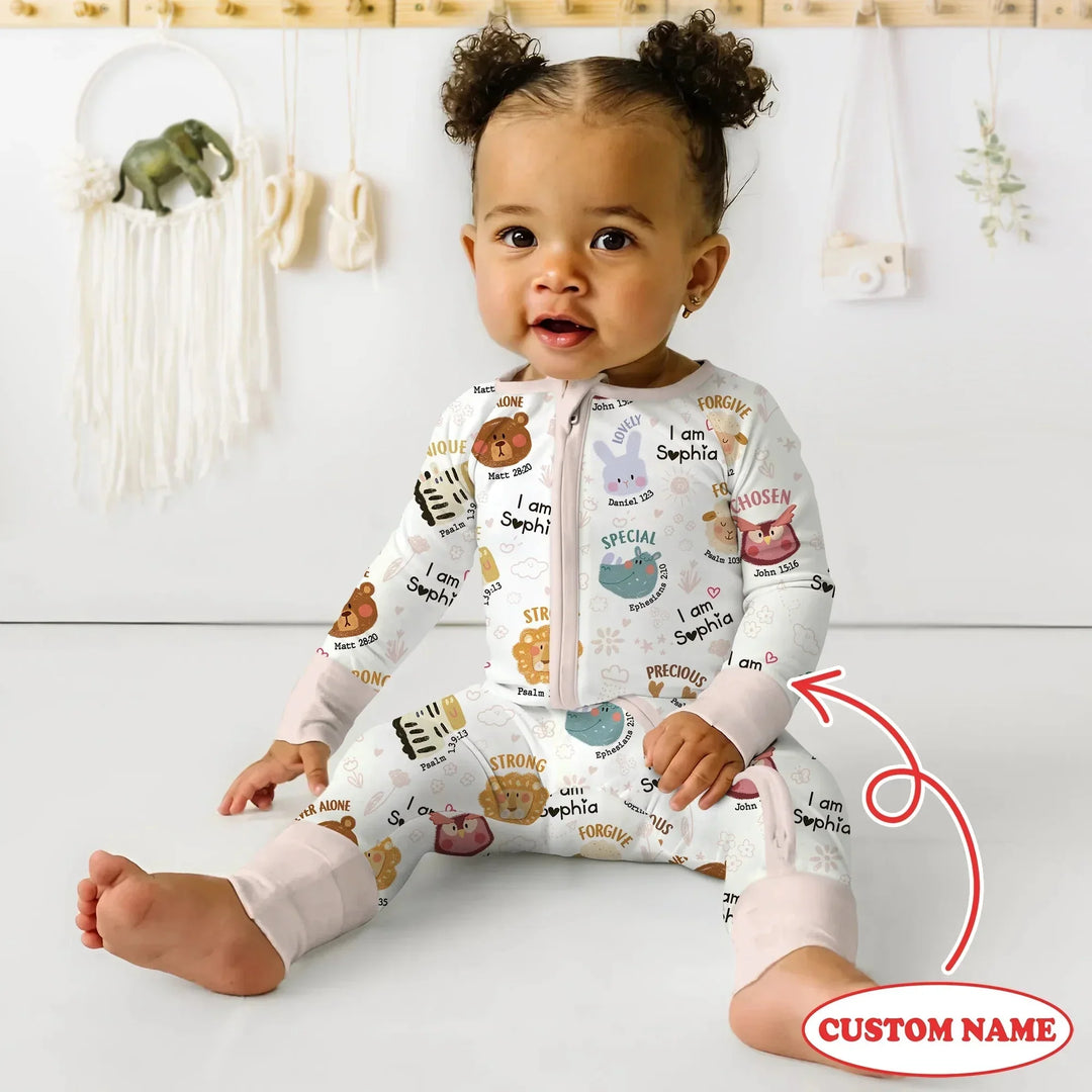 God’s Little Zoo Custom Name Convertible Zippy , God’s Little Zoo Custom Name Convertible Zippy - 0-3M
