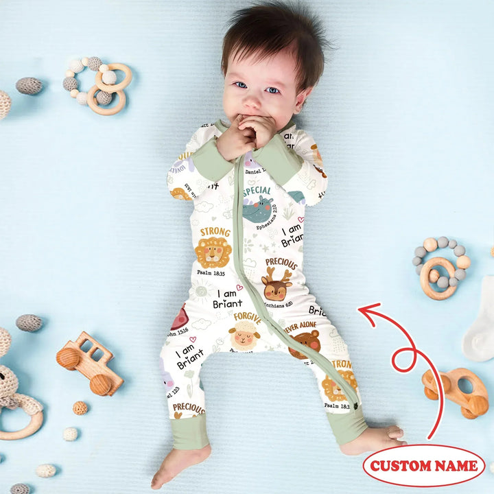 God’s Little Zoo Custom Name Convertible Zippy , God’s Little Zoo Custom Name Convertible Zippy - 0-3M
