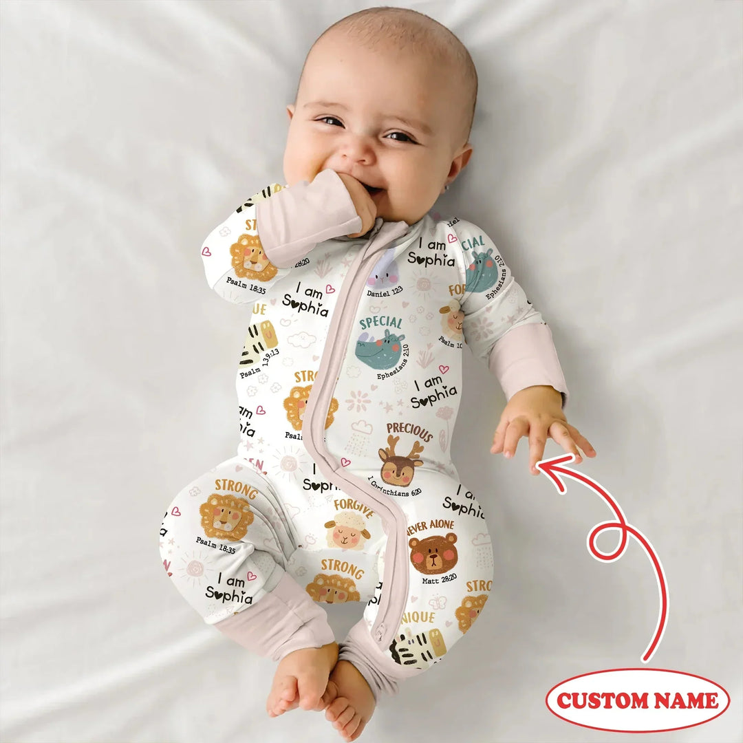 God’s Little Zoo Custom Name Convertible Zippy , God’s Little Zoo Custom Name Convertible Zippy - 0-3M