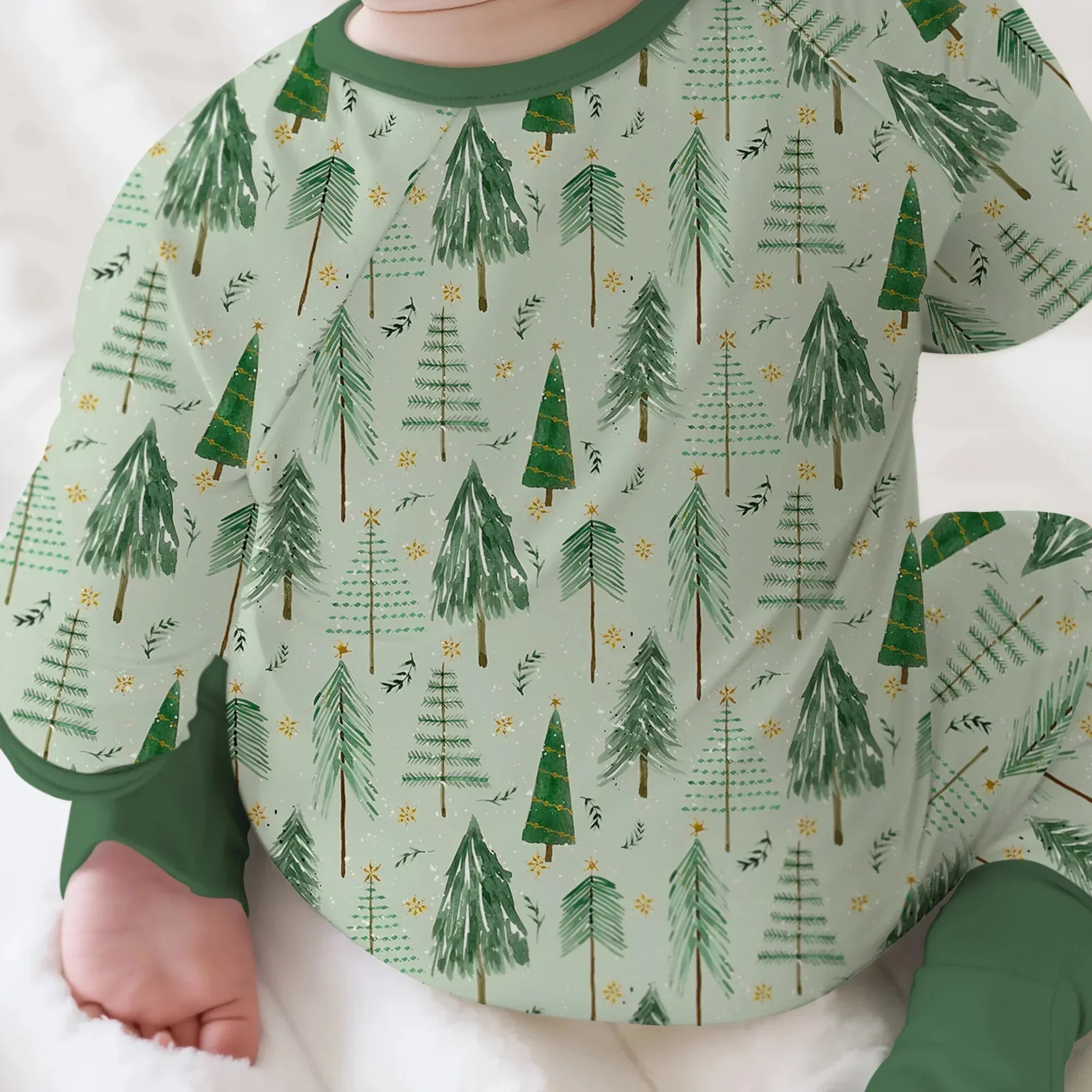 Green Christmas Tree Farm Convertible Zippy , Green Christmas Tree Farm Convertible Zippy - 0-3M