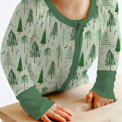 Green Christmas Tree Farm Convertible Zippy , Green Christmas Tree Farm Convertible Zippy - 0-3M