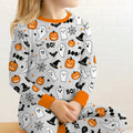 Halloween Boo & Pumpkin Glow In The Dark Two Piece Long Sleeve Pajama Set , Halloween Boo & Pumpkin Glow In The Dark Two Piece Long Sleeve Pajama Set - 12-18M