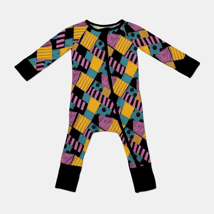 Halloween Patchwork Cartoon Convertible Zippy , Halloween Patchwork Cartoon Convertible Zippy - 0-3M