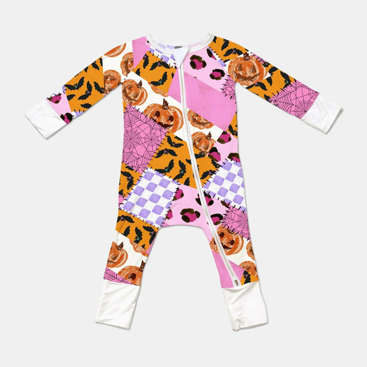 Halloween Patchwork Convertible Zippy , Halloween Patchwork Convertible Zippy - 0-3M
