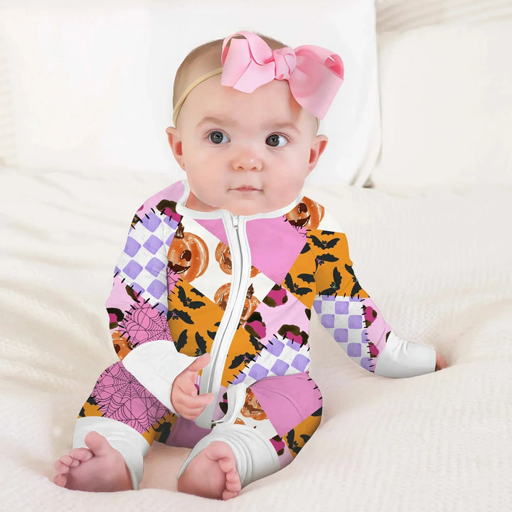 Halloween Patchwork Convertible Zippy , Halloween Patchwork Convertible Zippy - 0-3M