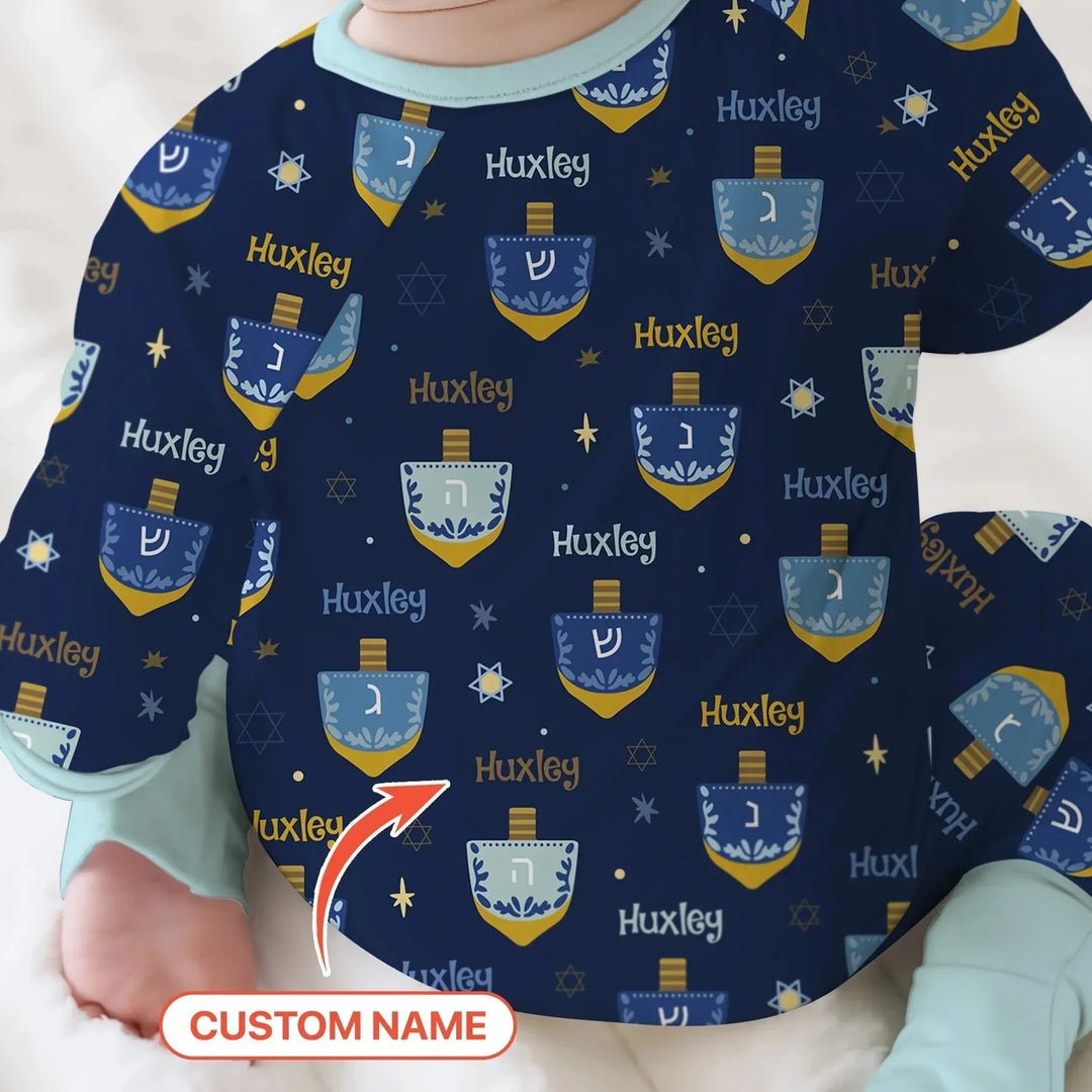 Hanukkah Dreidels Convertible Zippy , Hanukkah Dreidels Convertible Zippy - 0-3M