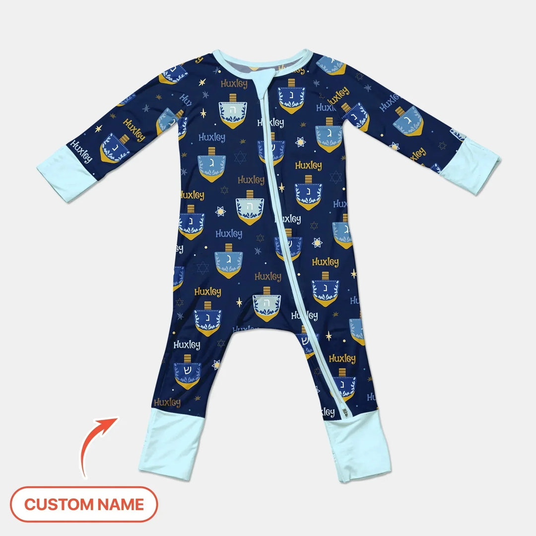 Hanukkah Dreidels Convertible Zippy , Hanukkah Dreidels Convertible Zippy - 0-3M
