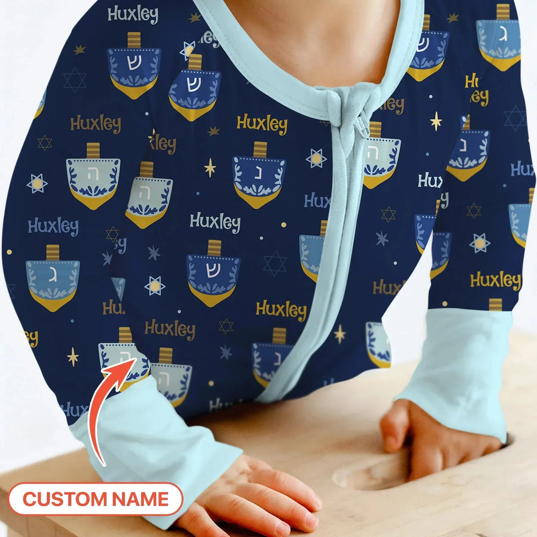 Hanukkah Dreidels Convertible Zippy , Hanukkah Dreidels Convertible Zippy - 0-3M