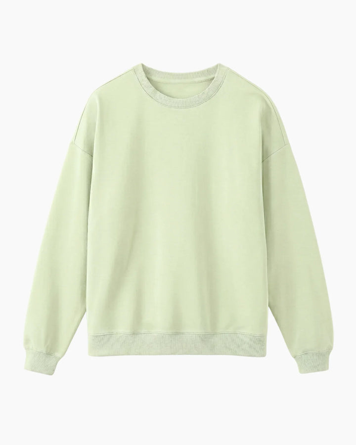 Solid Color Bamboo Adult Crewneck Sweatshirt