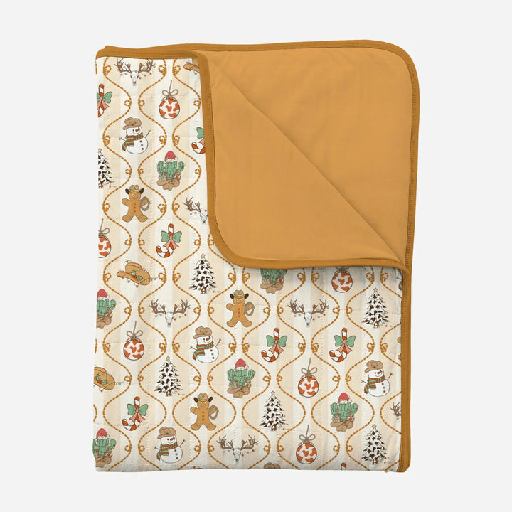 Howdy Christmas Toddler Blanket , Howdy Christmas Toddler Blanket - Default Title