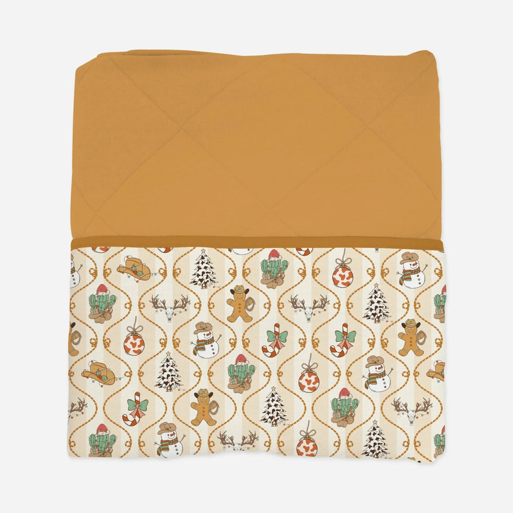 Howdy Christmas Toddler Blanket , Howdy Christmas Toddler Blanket - Default Title