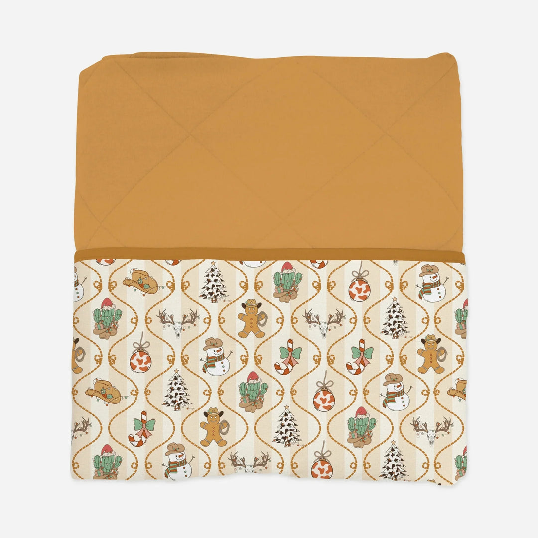 Howdy Christmas Toddler Blanket , Howdy Christmas Toddler Blanket - Default Title