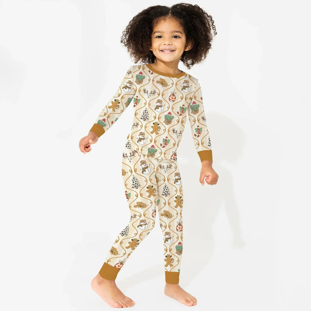 Howdy Christmas Two Piece Long Sleeve Pajama Set , Howdy Christmas Two Piece Long Sleeve Pajama Set - 12-18M