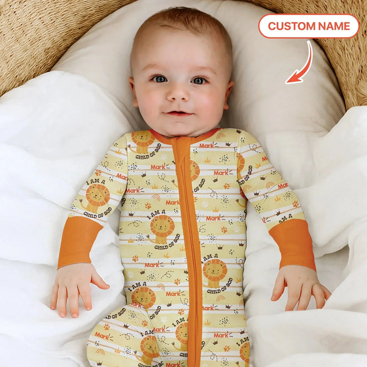 I Am A Child Of God Custom Name Boy Convertible Zippy , I Am A Child Of God Custom Name Boy Convertible Zippy - 0-3M