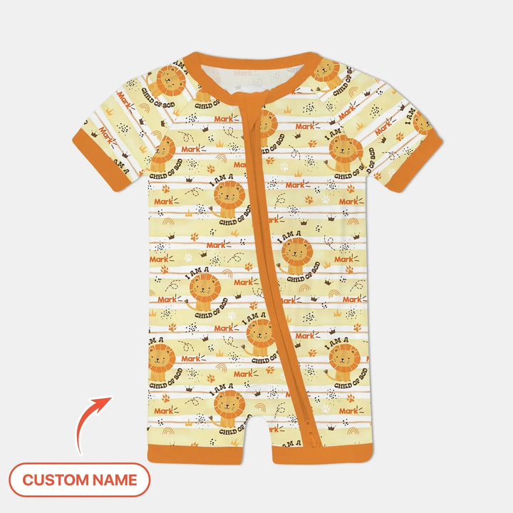 I Am A Child Of God Custom Name Boy Shorty Zippy , I Am A Child Of God Custom Name Boy Shorty Zippy - 0-3M