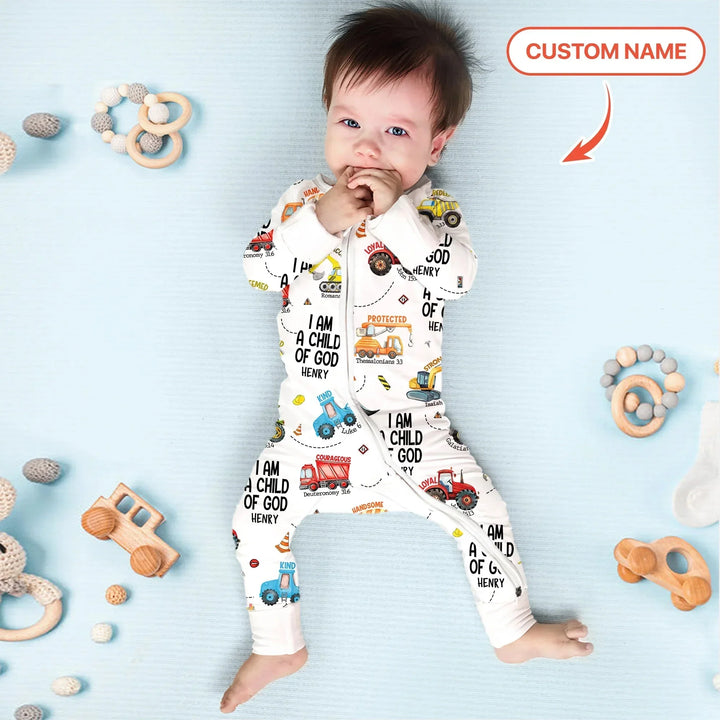 I Am A Child Of God Custom Name Convertible Zippy , I Am A Child Of God Custom Name Convertible Zippy - 0-3M