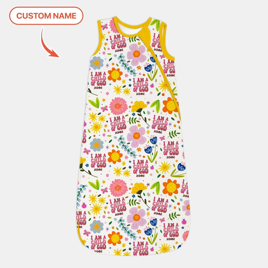 I Am A Child Of God Custom Name Girl Sleep Bag , I Am A Child Of God Custom Name Girl Sleep Bag - XS / 0.5 TOG
